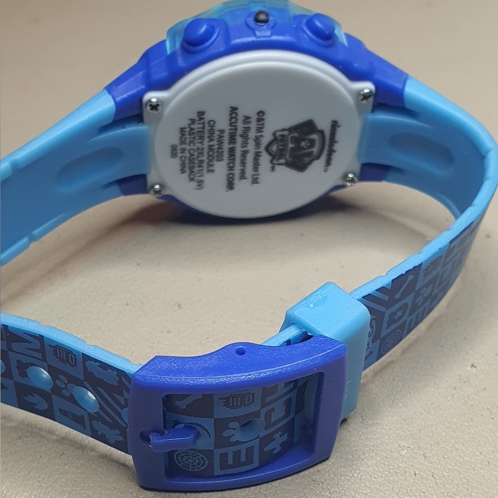 10/$20 Nickelodeon Paw Patrol Silver/Blue Boy's Digital Flashing Lights Watch - Picture 5 of 6